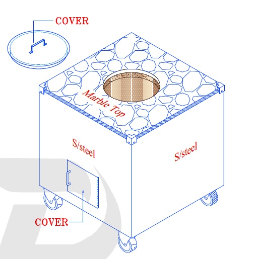 CUSTOM CHARCOAL TANDOOR